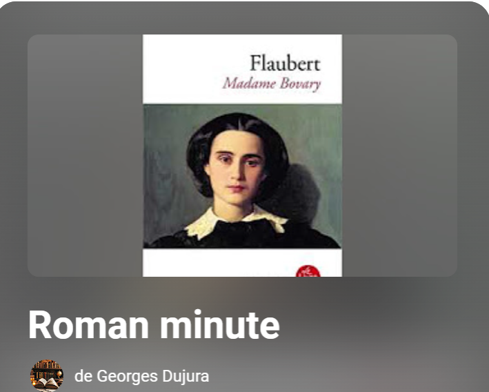 Roman minute : Playlist disponible sur la chaîne Youtube.
