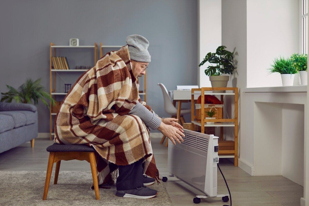 Le vieux sans chauffage